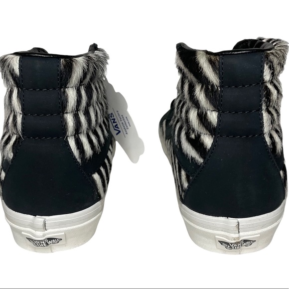 Vans Sk8-Hi 38 Dx “Black/Zebra” Premium Skate Shoes - Picture 5 of 6